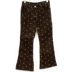 NWT 2008 Gymboree Sweeter than Chocolate Corduroy Jeans Pants Pink Dots sz 10